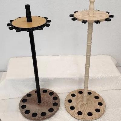 Two Round Fishing Rod Floor Racks (10 Rod & 12 Rod)