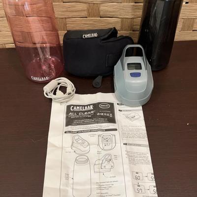 Camel Back Water Bottles & All Clear Microbiological UV Water Purifier 