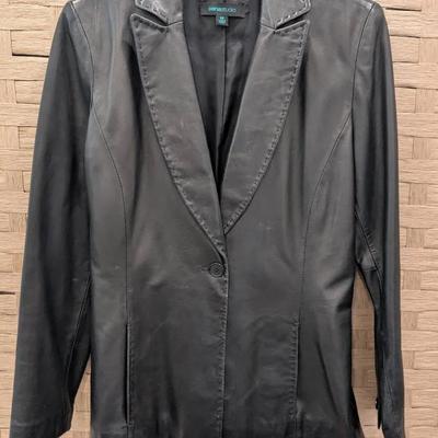 Sienastudio Black Leather Jacket M