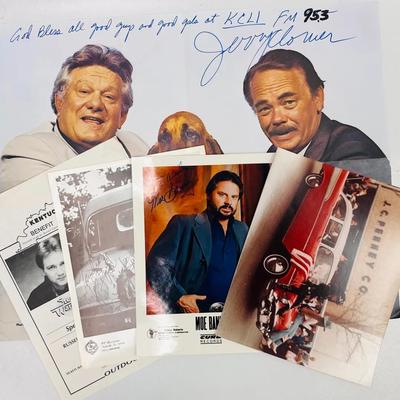 Collection of Music Memorabilia “Moe Bandy”,“Mel McDaniel” and More