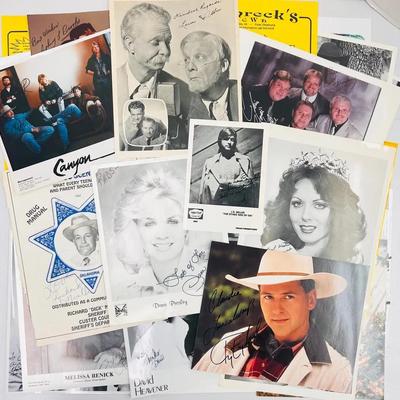 Vintage Autographed Photographs and Promotional Materials Collection