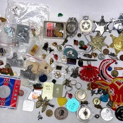 Lapel Pins, Novelty Badges and Collectible Tokens