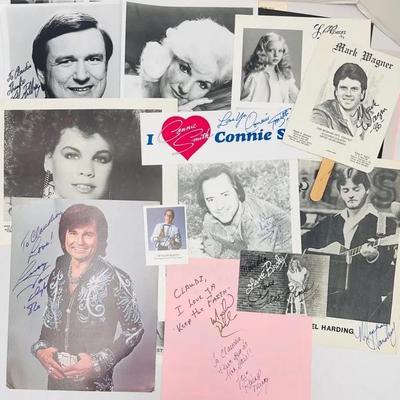 Assortment of Autograph Photos “Leroy Van Dyke”