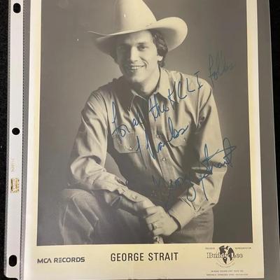 George Strait Autographed Photo