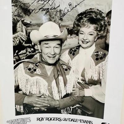 Autograph Photograph of Roy Rogers and Dale Evans 