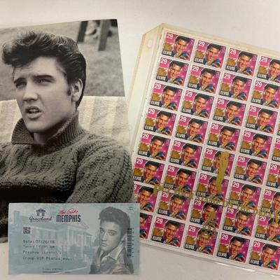 Elvis Presley Stamps, Photograph and More