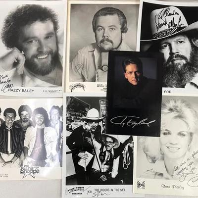 Assortment of Vintage Autographed Country Music Artist 