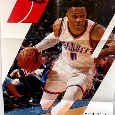 Russell Westbrook “Thunder” Poster: 2016-2017 Season