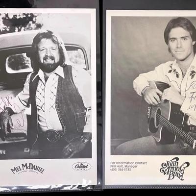Mel McDaniel and John Arnold Autographed Photos
