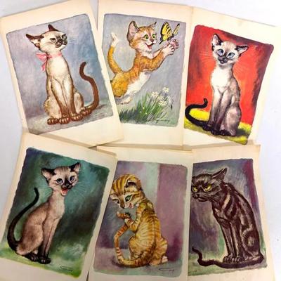 Girard Goodenow “Gig” Lithograph Print Cards