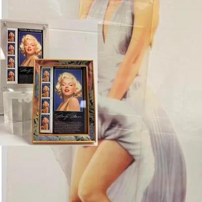 Timeless Glamour: “Marilyn Monroe” Collectible Stamp Display