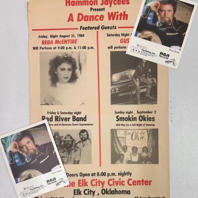 Concert Poster Featuring “Reba”, “Smokin Okies” and More