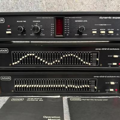 MXR Audio Processing Stack | Dynamic Expander 132 & (2) One-Third Octave EQ 128 | Manuals