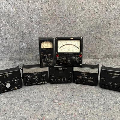 Vintage Test Equipment Lot | Triplett 625-NA, Heathkit Handitester & Simpson 260 Adapters