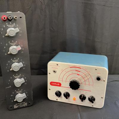 Conar Model 500 Communications Receiver + General Radio 1432-P Decade Resistor | Vintage Electronics