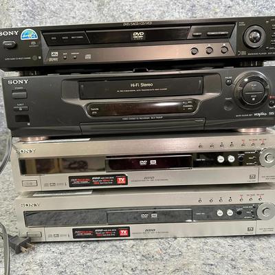 Sony DVD & Video Components Lot | RDR-HX900 HDD DVD Recorders (2), DVP-NS500V & SLV-740HF