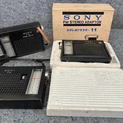 Sony FM Stereo Adaptor 9-Transistor | Portable Stereo Accessories with Box