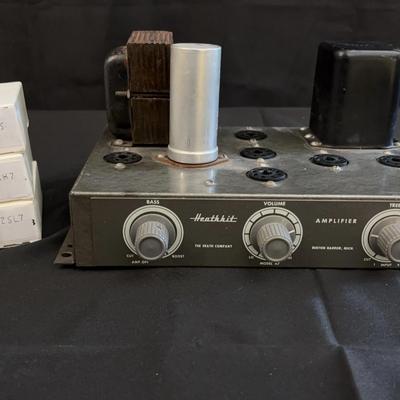 Heathkit Tube Amplifier Chassis | With Six Vacuum Tubes