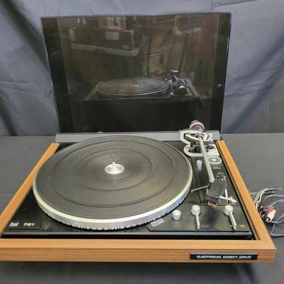 Dual CS 721 Direct Drive Turntable | Shure M44-7 Cartridge | Automatic Tonearm | Powers On