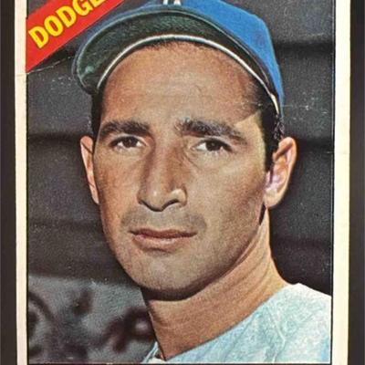 1966 Topps Baseball Sandy Koufax #100 Los Angeles Dodgers