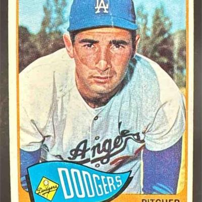 1965 Topps Baseball Sandy Koufax #300 Los Angeles Dodgers