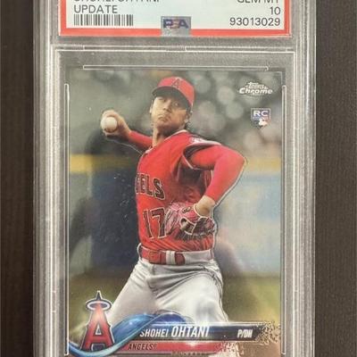 2018 Topps Chrome Update #HTM1 Shohei Ohtani SGC 10 Rookie GEM-MINT Dodgers