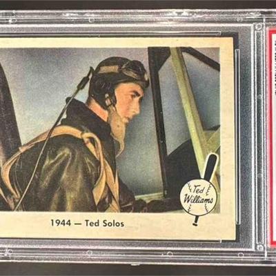 1959 Fleer Baseball Ted Williams PSA 5 1944 Ted Solo's #22 Boston Red Sox