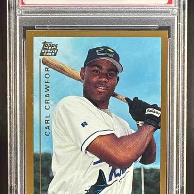 1999 Topps Traded Carl Crawford #T75 Rookie PSA 9 MINT