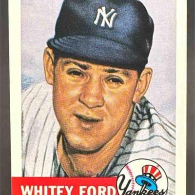 1953 Topps Baseball Whitey Ford #207 New York Yankees Archives