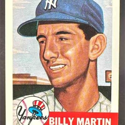 1953 Topps Baseball Billy Martin #86 New York Yankees Archives