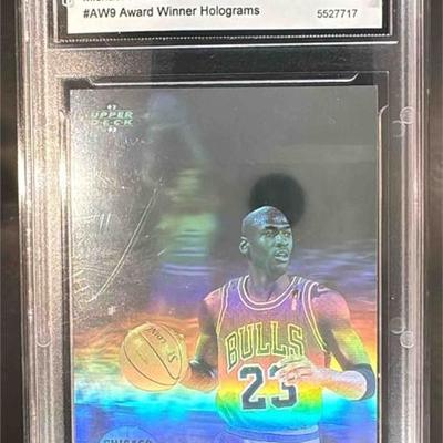 1992-93 Upper Deck Michael Jordan Award Winner Holograms #AW9 Graded 10 GEM-MINT