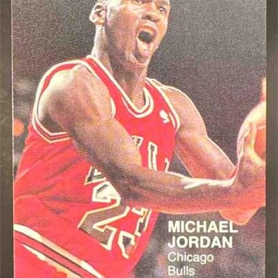 1990 Michael Jordan Super Star Insert Chicago Bulls