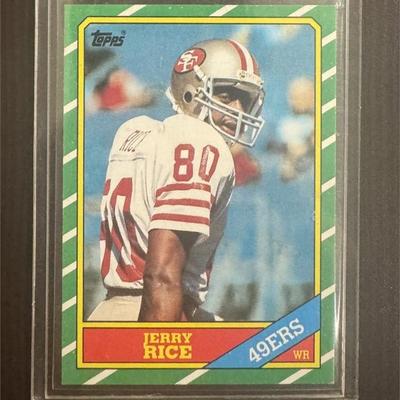 1986 Topps #161 Jerry Rice Rookie CENTERED 49ers