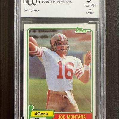 1981 Topps Joe Montana Rookie BCCG 9 Beckett MINT High End