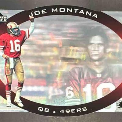 1996 SPx Joe Montana #43 Gold 49ers Insert