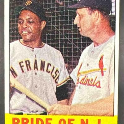 1963 Topps Baseball Pride of the N.L. (Willie Mays Stan Musial) #138