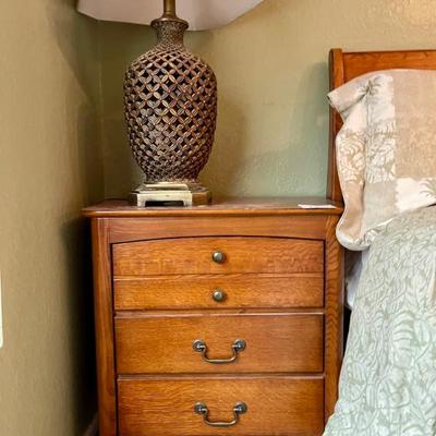 Large side table and lamp 