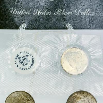 90% Silver Morgan & Peace Silver Dollars – 1880, 1881 & 1923 (3 Total)
