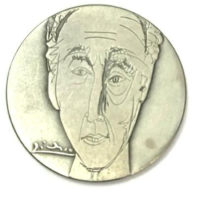 935 Silver Israel State Medal With COA - Arthur Rubinstein By Picasso, 1980