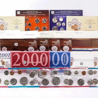 US Mint Uncirculated Coin Sets 1972-2022 - 25 Sets