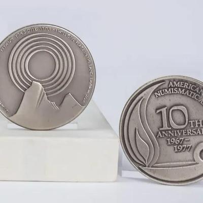 935 Silver Israel State Medals (2) - Peace & Numastic Association 10th Anniversary 
