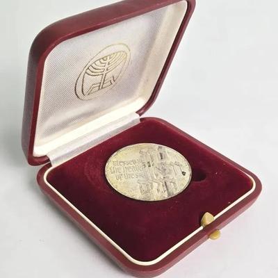 935 Silver Israel State Medal With COA - Blessed Be The Healer Of The Sick