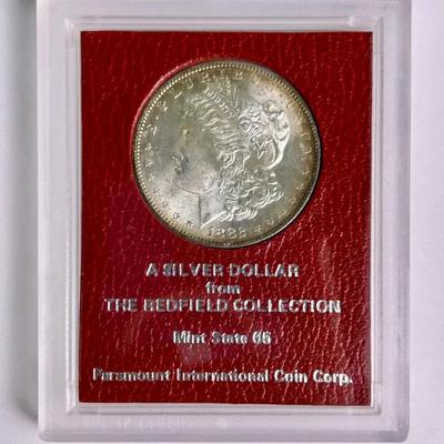 Redfield Collection 1882 S Morgan Dollar - 90% Silver, Paramount International 
