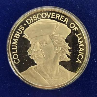.900 Gold 1975 Jamaica $100 Gold Coin with Certificate