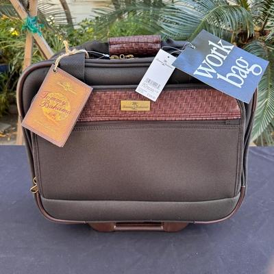 Tommy Bahama Rolling Laptop Briefcase Carry On Travel Bag 