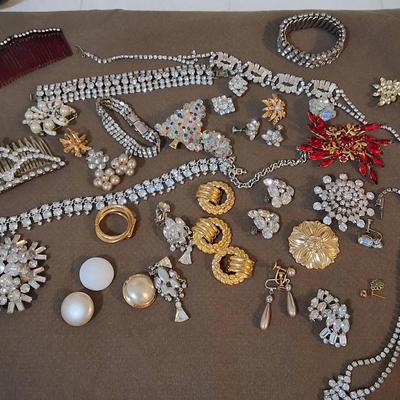 Mystery Lot #1 Vintage Pins, Earrings, Necklaces and More.