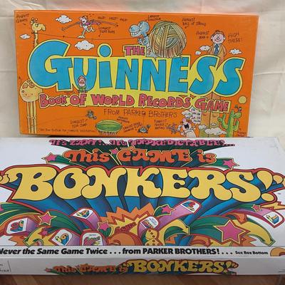 Parker Brothers Guinness Book of World Records & 1978 "Bonkers!" board games