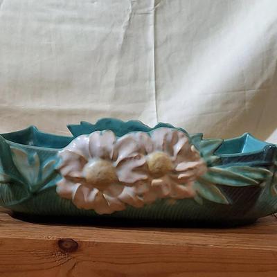 Roseville Pottery Clematis Console Bowl 433-14