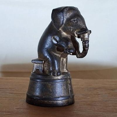 Vintage Cast Iron Elephant Still Bank
