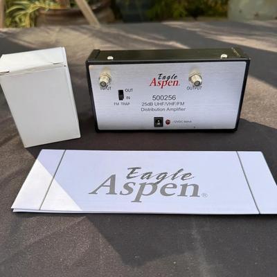  Eagle Aspen 25dB UHF VHF FM TV Antenna Distribution Amplifier Signal Booster 